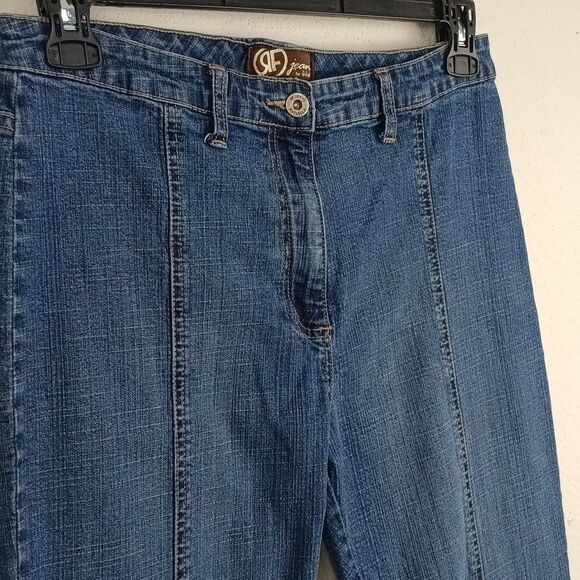 RF By Ralaella Women Blue Denim Med Wash Boot Cut Women's Jeans sz 10 Western - Picture 2 of 8